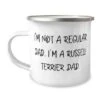 GENERIC Appreciation Russell Terrier Dog Gifts, I'm Not A Regular Dad. I'm A Russell, Cool 12oz Camper Mug For Pet Lovers, From Friends, Dog Toys, Dog Beds, Dog Food, Dog Bowls, Dog Collars, Dog Leashes -Zoo Shop 31t6QuFD1RL