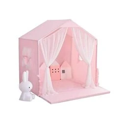 YangYan Pet Tent Nest Four Seasons Universal Removable And Washable Dog Kennel Teddy Small Dog Cat Pet Princess Bed Spring Summer Tent (Color : Pink, Size : 40cmx35cmx50cm) -Zoo Shop 31tIhHUeR1L