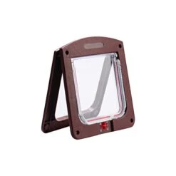 For Freedom Pet Designed White Cat Accesses Dog Large Medium Wall To Small And Convenience Doors Easy And Independence Doors Install Pet Supplies Pet Supplies For Cats Kitty Litter (Coffee, One Size)