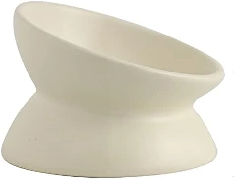 Cat Food Bowls Elevated Tilted, Ceramic Cat Food Bowls, Elevated Cat Food Bowl Whisker Friendly, Anti Vomit & Reduce Neck Burden, Raised Cat Bowl For Food And Water (Yellow) 10 Cat Food Bowls Elevated Tilted, Ceramic Cat Food Bowls, Elevated Cat Food Bowl Whisker Friendly, Anti Vomit & Reduce Neck Burden, Raised Cat Bowl For Food And Water (Yellow) - Image 8