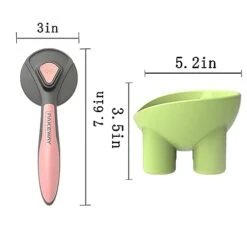 Sticky Brush 2.0 Cat Hair Brush Water Cleaning Brush Cat Cat Water Pet Wet Comb Pet Hair Cleaning Brush Pet Cat Grooming Brush (Cat Brush + Bowl For Pets) -Zoo Shop 31tvCpkSguL
