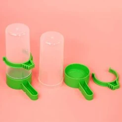 NOGRAX Parakeet Food Pet Bird Supplies 10PCS Medium Size Automatic Bird Parrot Feeding Cup Portable Feeder Cup Parrot Drinking Cup Bird Supplies Water Feeder (Color : Green, Size : 3.5x10.5cm) -Zoo Shop 31u2mSA33VL