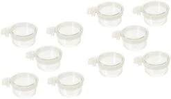 POPETPOP 25 Pcs Parrot Feeding Box Rabbit Food Guinea Pig Water Bowl Dog Crate Accessories Pigeon Feeder Cup Rabbit Water Food Bowl Bird Food Cup Bird Bowl Bird Cage Feeder Parrot Cage Bowl -Zoo Shop 31uz0P1aRL. AC