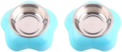 POPETPOP Raised Dog Feeder Raised Dog Feeder Pet Bowl Flower Shape Stainless Steel Double Food Feeding Basin Dish Container For Dog Cat Puppy (L) Puppy Puppy Feeder Puppy Feeder 8 POPETPOP Raised Dog Feeder Raised Dog Feeder Pet Bowl Flower Shape Stainless Steel Double Food Feeding Basin Dish Container For Dog Cat Puppy (L) Puppy Puppy Feeder Puppy Feeder - Image 6