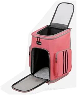 Cat Carrier Cat Carrier Bag Pet Backpack Cat Bag Pet Outdoor Carry Double Shoulder Bag Breathable Foldable Travel Bag Small Dog Cats Bags Pet Carrier (Color : White) -Zoo Shop 31vzSVqC9qL. AC