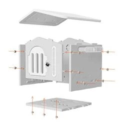 Outdoor Cat House Weatherproof, Outdoor Cat House, Cat Houses For Indoor Cats, Cat House With Door And Food Bowl ( Color : Pink ) -Zoo Shop 31w865td9tL