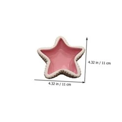 EVANEM 2pcs Pentagram Food Bowl Bird Cage Feeder Ceramic Water Bowl Bunny Feeder Hamster Feeding Bowl Small Pet Feeder Bird Cage Water Food Feeder Pet Food Bowl Pet Supply Blue Ceramics -Zoo Shop 31wK8yyW0ZL