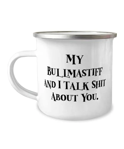 GENERIC Sarcasm Bullmastiff Dog 12oz Camper Mug, My Bullmastiff And I, Gifts For Pet Lovers, Present From Friends, For Bullmastiff Dog, Bullmastiff Dog Love Gifts Toys, Treats, Food, Bowls, Leashes, Collars, 3 GENERIC Sarcasm Bullmastiff Dog 12oz Camper Mug, My Bullmastiff And I, Gifts For Pet Lovers, Present From Friends, For Bullmastiff Dog, Bullmastiff Dog Love Gifts Toys, Treats, Food, Bowls, Leashes, Collars,