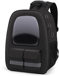 LEFEDA Cat Bag Out Portable Breathable Safety Reflective Strip Pet Bag Cat Schoolbag Dog Bag Double Shouldered Cat Backpack Pet Pet Backpack Carrier (Color : Sky Blue) -Zoo Shop 31xG3Srt7gL. AC