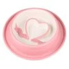 POPETPOP Slow Feeder Bowl Portable Heart Style Drinking Bowl Food Feeder Bowl Pet Supplies For Kitten Puppy Dog (Pink) -Zoo Shop 31y6eyhuscL