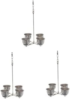 Balacoo Parrot Food 3pcs Cockatiel Food Silver Squirrel Feeding Cups Pet Feeder Water Feeding Cups Cat Food Bowl Cage Accessories Stainless Steel Parrot Food Cups Cockatiel Food -Zoo Shop 31yD qw96SL. AC