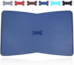 Vivaglory Pet Food Mat Silicone Dog Cat Bowl Mat Non-Stick Food Pad Waterproof Grade Pet Feeding Mat, Grey 19" L X 12" W -Zoo Shop 31yh 3bdrYL. AC