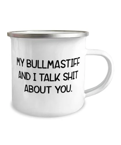 GENERIC Joke Bullmastiff Dog Gifts, My Bullmastiff And I Talk Shit About, Bullmastiff Dog 12oz Camper Mug From Friends, For Pet Lovers, Bullmastiff Dog Love Gifts Toys, Treats, Food, Bowls, Leashes, Collars, 4 GENERIC Joke Bullmastiff Dog Gifts, My Bullmastiff And I Talk Shit About, Bullmastiff Dog 12oz Camper Mug From Friends, For Pet Lovers, Bullmastiff Dog Love Gifts Toys, Treats, Food, Bowls, Leashes, Collars, - Image 2