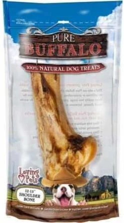 Loving Pets Pure Buffalo Meaty Femur Bone 79 (2 Pack) -Zoo Shop 41 37kkRtML. AC