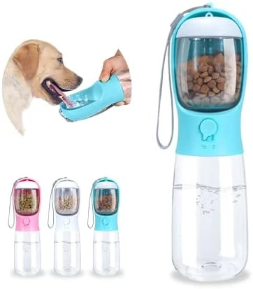 Paoakaola Dog Water Bottle 2 In 1, Leak Proof Portable Pet Water Bottle With Food Container, Outdoor Portable Water Dispenser For Cat, Rabbit, Puppy For Walking, Hiking, Camping, Travel(19oz Blue) 9 Paoakaola Dog Water Bottle 2 In 1, Leak Proof Portable Pet Water Bottle With Food Container, Outdoor Portable Water Dispenser For Cat, Rabbit, Puppy For Walking, Hiking, Camping, Travel(19oz Blue) - Image 7