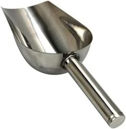 NC Stainless Steel Pet Pood Scoop Durable Bird Seed Or Feed Scoop Poultry Chicken Pig Sheep Cattle Horse Cat Dog Food Scoop Shovel Ice Scoop (L) -Zoo Shop 41 UhCY63L. AC