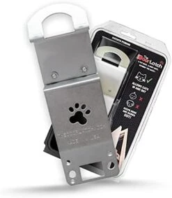 TheDoorLatch Steel Cat Door Strap And Latch, Sturdy Door Holder For Keeping Dogs And Kids Out Of Rooms, Litter Boxes, And Food, Steel Silver Color Cat Door Latch 16 TheDoorLatch Steel Cat Door Strap And Latch, Sturdy Door Holder For Keeping Dogs And Kids Out Of Rooms, Litter Boxes, And Food, Steel Silver Color Cat Door Latch -Zoo Shop 41 iXxz90PL. AC