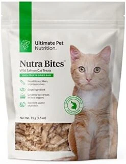 ULTIMATE PET NUTRITION Nutra Bites For Cats, Freeze Dried Raw Treats, Single Ingredient, Grain Free, Chicken Breast, 2.5 Ounce -Zoo Shop 41 o0U3sSGL. AC