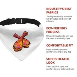 GENERIC Chicken Pet Bandana Collar - Food Design Scarf Collar - Colorful Dog Bandana - M -Zoo Shop 4106W013W0L