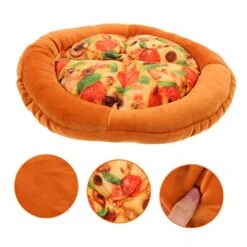 Balacoo 2pcs Cat Nest Plush Mattress Round Cushion Pet Mat For Food Round Plush Dog Bed Dog Winter Soft Plush Cat Mat Cloth Indoor Cat Kennel Warming Cat Bed Squeaky Cat Bed Comfortable -Zoo Shop 410AFORlOCL