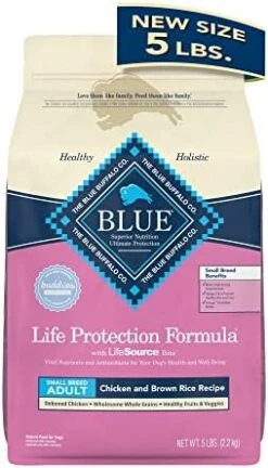 Blue Buffalo Life Protection Formula Natural Adult Small Breed Dry Dog Food, Chicken And Brown Rice 5-lb Trial Size Bag -Zoo Shop 410T2kNotHL. AC