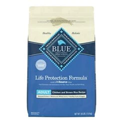 Blue Buffalo Life Protection Formula Natural Adult Dry Dog Food, Chicken And Brown Rice 30-lb