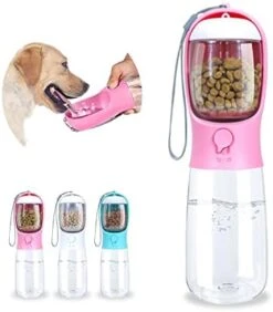 Paoakaola Dog Water Bottle 2 In 1, Leak Proof Portable Pet Water Bottle With Food Container, Outdoor Portable Water Dispenser For Cat, Rabbit, Puppy For Walking, Hiking, Camping, Travel(19oz Blue) 23 Paoakaola Dog Water Bottle 2 In 1, Leak Proof Portable Pet Water Bottle With Food Container, Outdoor Portable Water Dispenser For Cat, Rabbit, Puppy For Walking, Hiking, Camping, Travel(19oz Blue) -Zoo Shop 410l16m9SL. AC