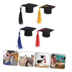 Hohopeti 12 Pcs Props Doctoral Costume Decorative Grade Photography Cats With Adjustable Hat Guinea Pets Mini Accessories Hamster Holiday Dogs Small Dress Prop Hats Kitten -Zoo Shop 410owk9fuLL