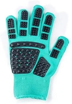 YangYan Silicone Pet Dog Brush Glove Deshedding Gentle Efficient Pet Grooming Glove Dog Bath Cat Cleaning Supplies Pet Glove Hair Remove (Color : Blue, Size : Left Hand) -Zoo Shop 410sth6SjJL. AC