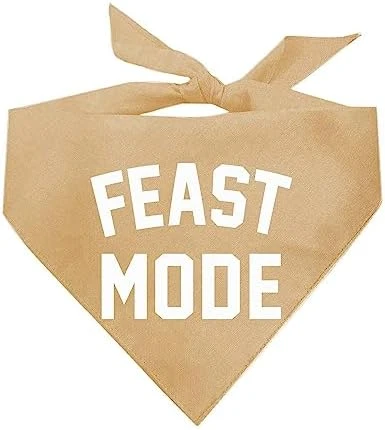Feast Mode Thanksgiving Dog Bandana (Gold, OS 343) 5 Feast Mode Thanksgiving Dog Bandana (Gold, OS 343) - Image 3