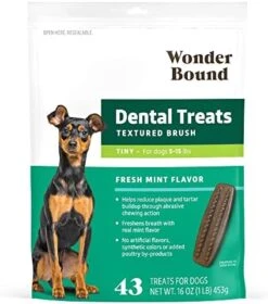 Amazon Brand - Wonder Bound Dog Dental Treats, Fresh Mint Flavor, Medium, 13 Count, 16 Oz -Zoo Shop 411 u KLC2L. AC
