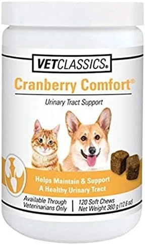 Vet Classics Cranberry Comfort Urinary Tract Pet Supplement For Dogs, Cats – Maintains Dog Bladder Health, Cat Bladder Control – Pet Supplements For Incontinence – 65 Soft Chews 7 Vet Classics Cranberry Comfort Urinary Tract Pet Supplement For Dogs, Cats – Maintains Dog Bladder Health, Cat Bladder Control – Pet Supplements For Incontinence – 65 Soft Chews - Image 5