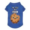GENERIC Mr. Steal Your Food Dog Polo Shirt - Funny Dog T-Shirt - Cookie Dog Clothing - Blue, XL -Zoo Shop 4114G86Yr0L