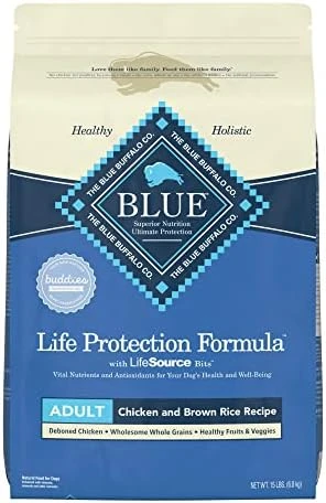 Blue Buffalo Dog Food, Life Protection Formula, Natural Chicken & Brown Rice Flavor, Adult Dry Dog Food, 34 Lb Bag 9 Blue Buffalo Dog Food, Life Protection Formula, Natural Chicken & Brown Rice Flavor, Adult Dry Dog Food, 34 Lb Bag - Image 7