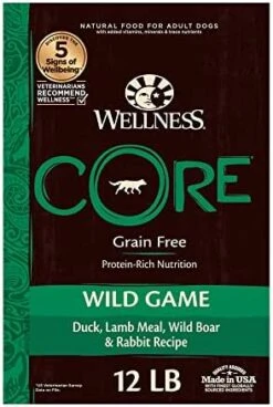 Wellness CORE Grain-Free High-Protein Dry Dog Food, Made In USA With Real Meat & Natural Ingredients, All Breeds, Adult Dogs (Turkey & Chicken, 26-lb) With Nutrients For Immune, Skin, & Coat Support -Zoo Shop 41195dpRpeL. AC
