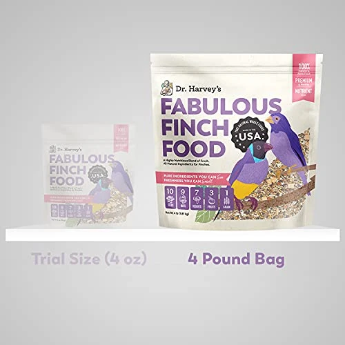 Dr. Harvey’s Fabulous Finch Food For Outside Feeder And Indoor Birds- Premium Bird Feed With Seeds, Nuts, Fruits, Vegetables For Finches (4 Pounds) 3 Dr. Harvey’s Fabulous Finch Food For Outside Feeder And Indoor Birds- Premium Bird Feed With Seeds, Nuts, Fruits, Vegetables For Finches (4 Pounds)