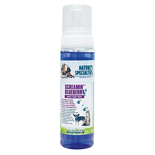 Nature's Specialties Screamin' Blueberry Dog Gentle Facial Wash For Pets, Natural Choice Of Professional Groomers, Optical Brightener, Made In USA, 7.5 Oz 3 Nature's Specialties Screamin' Blueberry Dog Gentle Facial Wash For Pets, Natural Choice Of Professional Groomers, Optical Brightener, Made In USA, 7.5 Oz