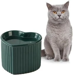 Pink Ceramic Raised Cat Bowls, Tilted Elevated Food Or Water Bowls, Stress Free, Backflow Prevention, Dishwasher And Microwave Safe, Lead & Cadmium Free 23 Pink Ceramic Raised Cat Bowls, Tilted Elevated Food Or Water Bowls, Stress Free, Backflow Prevention, Dishwasher And Microwave Safe, Lead & Cadmium Free -Zoo Shop 4124muPJXeL. AC