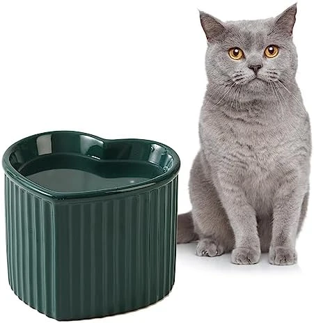 Pink Ceramic Raised Cat Bowls, Tilted Elevated Food Or Water Bowls, Stress Free, Backflow Prevention, Dishwasher And Microwave Safe, Lead & Cadmium Free 10 Pink Ceramic Raised Cat Bowls, Tilted Elevated Food Or Water Bowls, Stress Free, Backflow Prevention, Dishwasher And Microwave Safe, Lead & Cadmium Free - Image 8