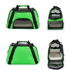 LEFEDA Soft Surface Pet Carrier Cat Bag Outdoor Travel Breathable Pet Handbag Carrier For Dogs With Pad Pet Backpack Carrier (Color : Purple) -Zoo Shop 412BWpgvnuL