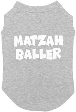 Matzah Baller - Matzo Hanukkah Passover Seder Dog Shirt (Red, 3X-Large) -Zoo Shop 412MFIyUAGL. AC