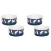 Bone Dry Ceramic Pet Silhouette Collection, Small Set, 4.25x2, Navy, Cat's Meow, 2 Piece (Pack Of 2) -Zoo Shop 412PTLNS0BL