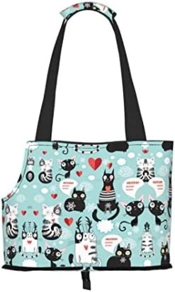 Mqgmz Industrial Brick Wall Background Print Pet Carrier Tote Bag With Pocket Safety - Amazing Design -Zoo Shop 412TEs4LhZL. AC