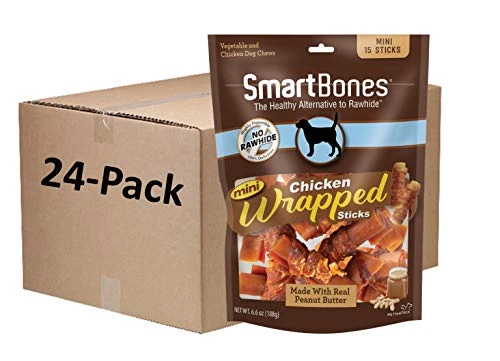SmartBones Chicken-Wrapped Sticks, Treat Your Dog To A Rawhide-Free Chew Made With Real Chicken And Vegetables 3 SmartBones Chicken-Wrapped Sticks, Treat Your Dog To A Rawhide-Free Chew Made With Real Chicken And Vegetables