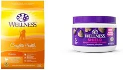 Wellness Complete Health Dry Puppy Food, Chicken, Salmon & Oatmeal, 15-Pound Bag -Zoo Shop 412it1Au7VL. AC