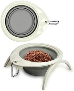 Collapsible Dog Bowl With Stand, Portable Foldable Food Dishes With Carabiner Clip, Pet Bowl With A Support, Travel Dog Cat Water Bowl (Pink) 20 Collapsible Dog Bowl With Stand, Portable Foldable Food Dishes With Carabiner Clip, Pet Bowl With A Support, Travel Dog Cat Water Bowl (Pink) -Zoo Shop 4132uEUwhxL. AC