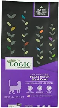 Nature'S Logic Feline Rabbit Meal Feast, 7.7Lb -Zoo Shop 4136ywWymHL. AC