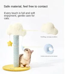 JYDQM Cats Climbing Frame Sisal Small Cats Scratching Board Cat Toys Does Not Grinding Claws Furniture Cats Gripping Column (Color : A, Size : One Size) -Zoo Shop 413IXXtmgVL