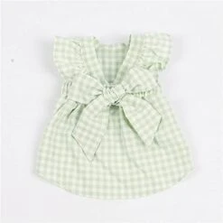 Spring And Summer Small Dog Clothing Yorkshire Skirt Puppy Shirt Pet Clothing Thin Pet Skirt Puppy Plaid Skirt A3 M -Zoo Shop 413OfKaUQsL. AC 1