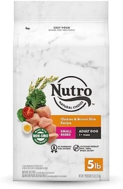 NUTRO NATURAL CHOICE Small Breed Adult Dry Dog Food, Chicken & Brown Rice Recipe Dog Kibble, 5 Lb. Bag -Zoo Shop 413Q YC9nKL. AC 1